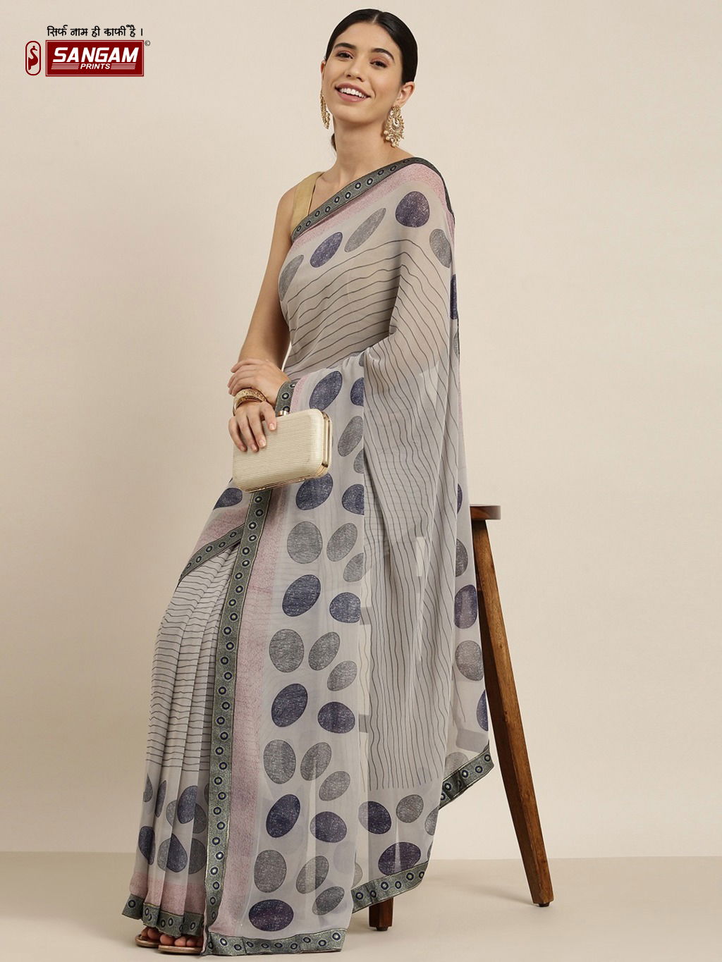 Sangam Jyotika Printed Regular Wear Georgette Latest Designer Saree Collection